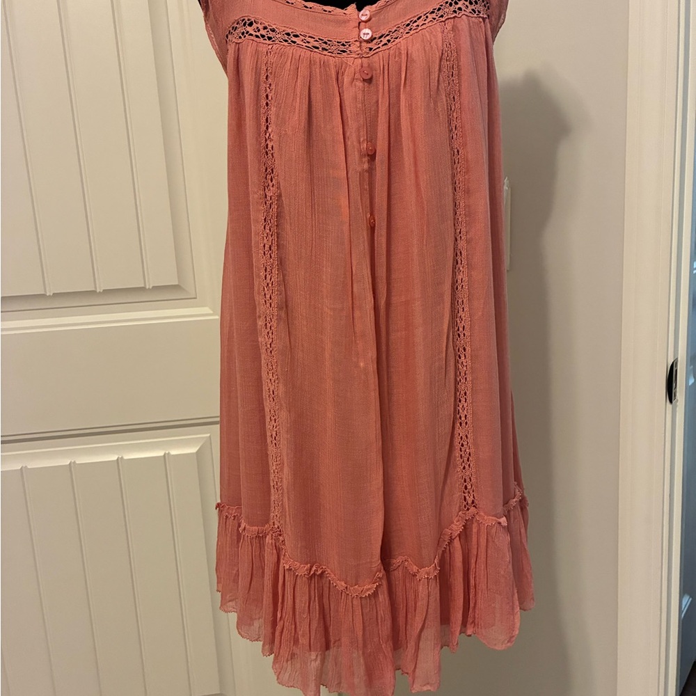 Free People Coral Mini skirt Summer elegance for beach, casual, etc.
